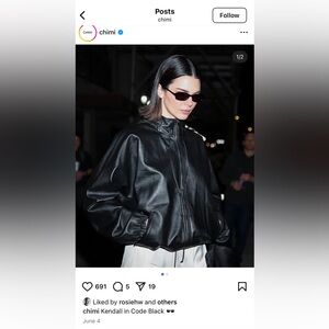 CHIMI code 10 black retail $200 sunglasses seen on Kendall Jenner with box case